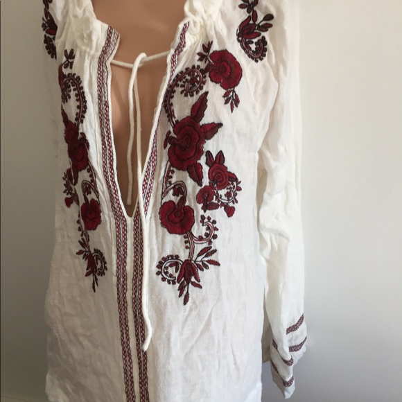 On hold** RARE Free People tunic gauzy - Picture 13 of 13